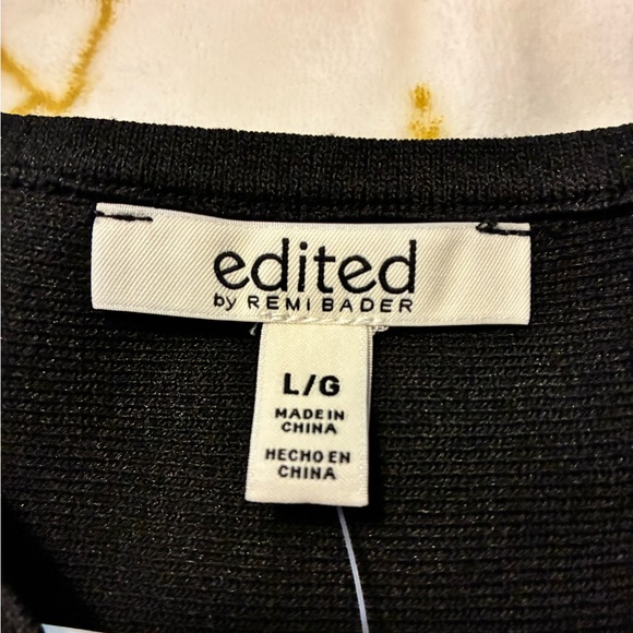 Elegant Black Sleeveless Dress NWT Edited By Remi Bader Pleated - Picture 3 of 8